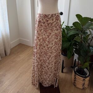 Shein floral maxi skirt